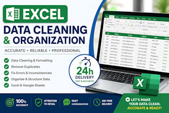 clean, organize and fix your excel spreadsheets