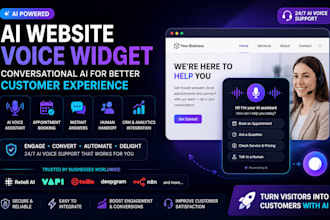 build ai website voice widget b2b conversational ai customer support automation