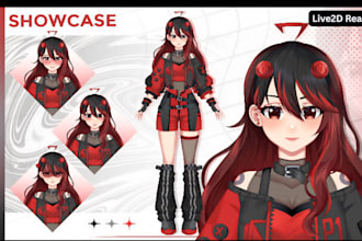 design a custom vtuber avatar, live2d model, vroid or png vtuber