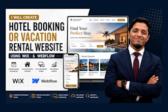 create a hotel booking or vacation rental website using wix