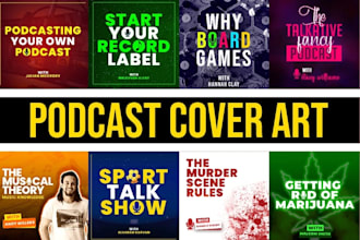 do professional podcast logo design, cover art and branding