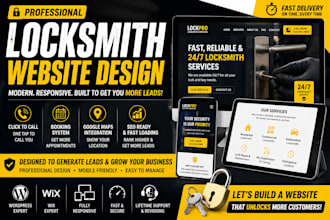 design locksmith website locksmith landing page handyman website with booking