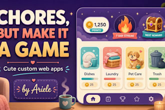 build a cute gamified chore tracker web app