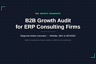 audit b2b growth for erp consulting firms