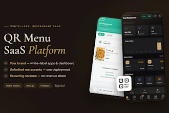 build your white label qr menu saas platform