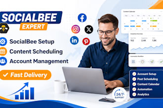 be your socialbee expert, post setup, management and scheduling