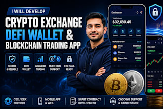 develop a secure crypto exchange, defi wallet, and blockchain app