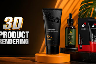 create realistic 3d product rendering and mockups in blender and keyshot