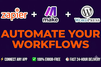 do zapier automation,n8n and make com integration for workflows