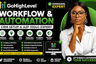 build gohighlevel website, landing page, sales funnel and a2p 10dlc setup