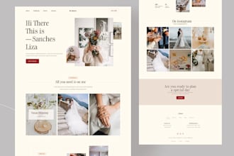 build squarespace event coordinator website wedding planner event website
