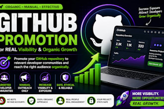 organically promote your github repository to increase visibility