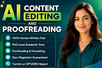 humanize ai content, rewrite and edit ai generated text