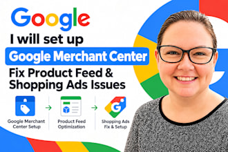 set up google merchant center fix product feed and shopping ads issues