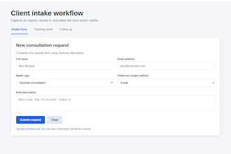 automate law firm client intake with google forms sheets and g mail automation