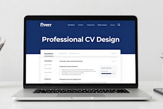 design a modern professional CV and resume