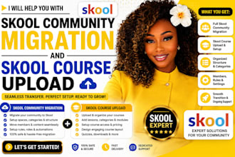 do skool community migration skool course upload skool online course creation