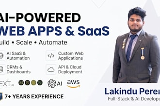 do nextjs developer for saas web application with ai with open ai intergration