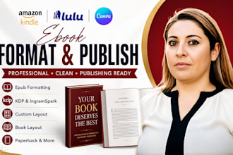 format canva ebook book interior design lulu publish amazon kindle kdp paperback