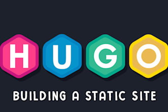 build hugo static website design