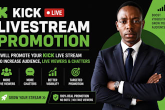 grow your kick channel with real viewers and audience engagement