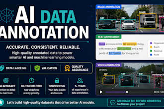 annotate label validate and quality check ai training data