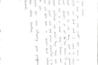 write notes and letters with my handwriting