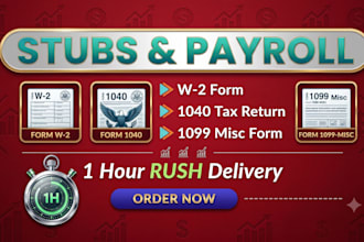 do bank statements, stubs, payroll reports, 1040, w2
