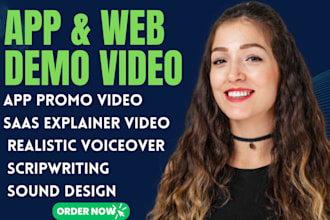 create saas product promo video app or website demo explainer video 2d animation