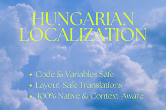 localize your app, website, and ai training content to hungarian