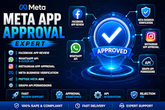 get meta app approval facebook app review whatsapp API peptide meta ads  ig