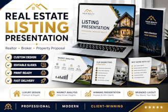 design a professional real estate listing presentation for realtors