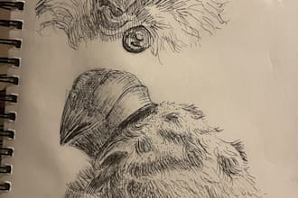 draw whatever you have in mind but only traditionally