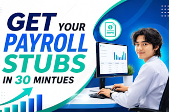 prepare stubs, payroll reports, form w2, w3 and form 1099
