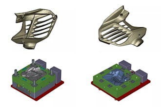 design plastic injection molds and slip casting molds with dfm and 3d printing