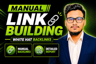 do manual white hat link building for off page SEO