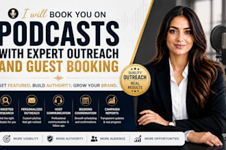 do podcasts promotion with expert podcast outreach and podcast guest booking