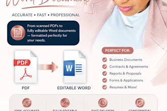 convert PDF to an editable word document