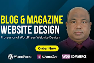 create or redesign blog, magazine,  news paper, news or media website