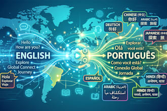 translate english to portuguese and portuguese to english