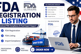do fda registration, fda listing and USA food import compliance