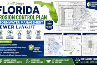 design florida erosion control plan stormwater management sewer layout