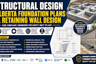 structural design for alberta foundation plan retaining wall