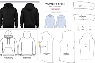 do digital sewing pattern, clothing pattern, pattern design, instruction guide
