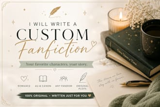 write a custom fanfiction for your fandom