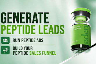 generate peptide leads, run peptide ads and build your peptide sales funnel