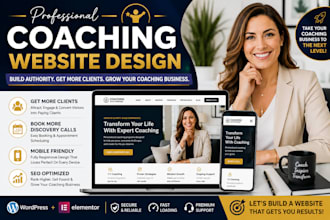build a professional coaching website for coaches and consultants