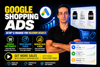 setup and manage your google shopping ads and feed for conversions and sales