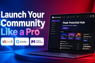 skool community setup and skool engagement growth mighty networks circle so