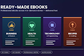 create a doneforyou ebook on business, health, tech or recipe